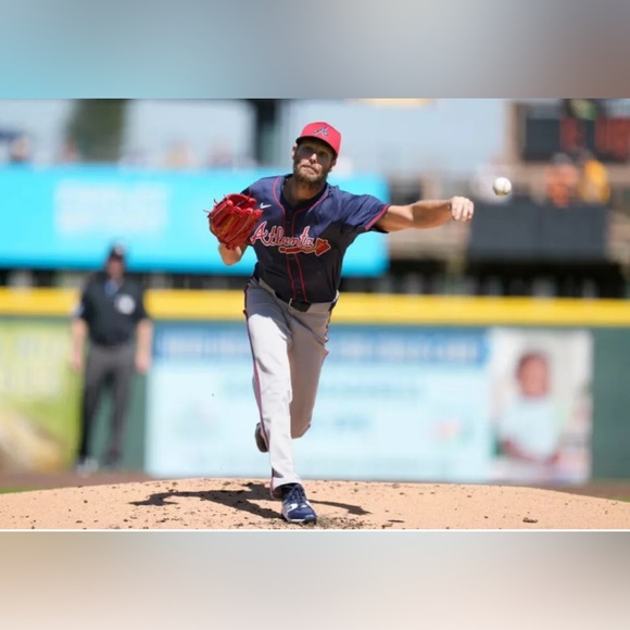 Nike Atlanta Braves Chris Sale #51 Navy Jersey MLB Baseball Men’s Sz: XL - Picture 2 of 6